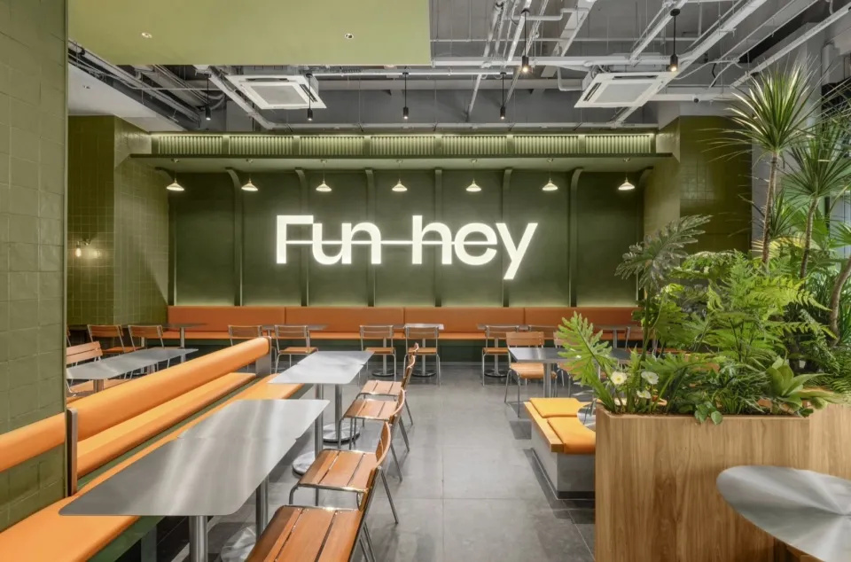 鄭州金博大推薦Fun-hey余歡泰式快餐店裝修設計(圖3)